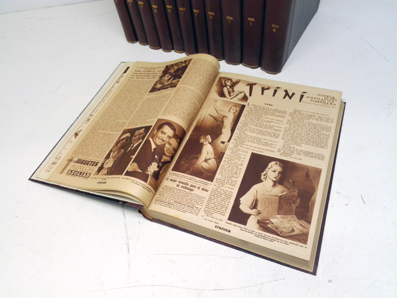 coleccion libros revista cronica a§os 30s 38x29x3.5-5 t12u